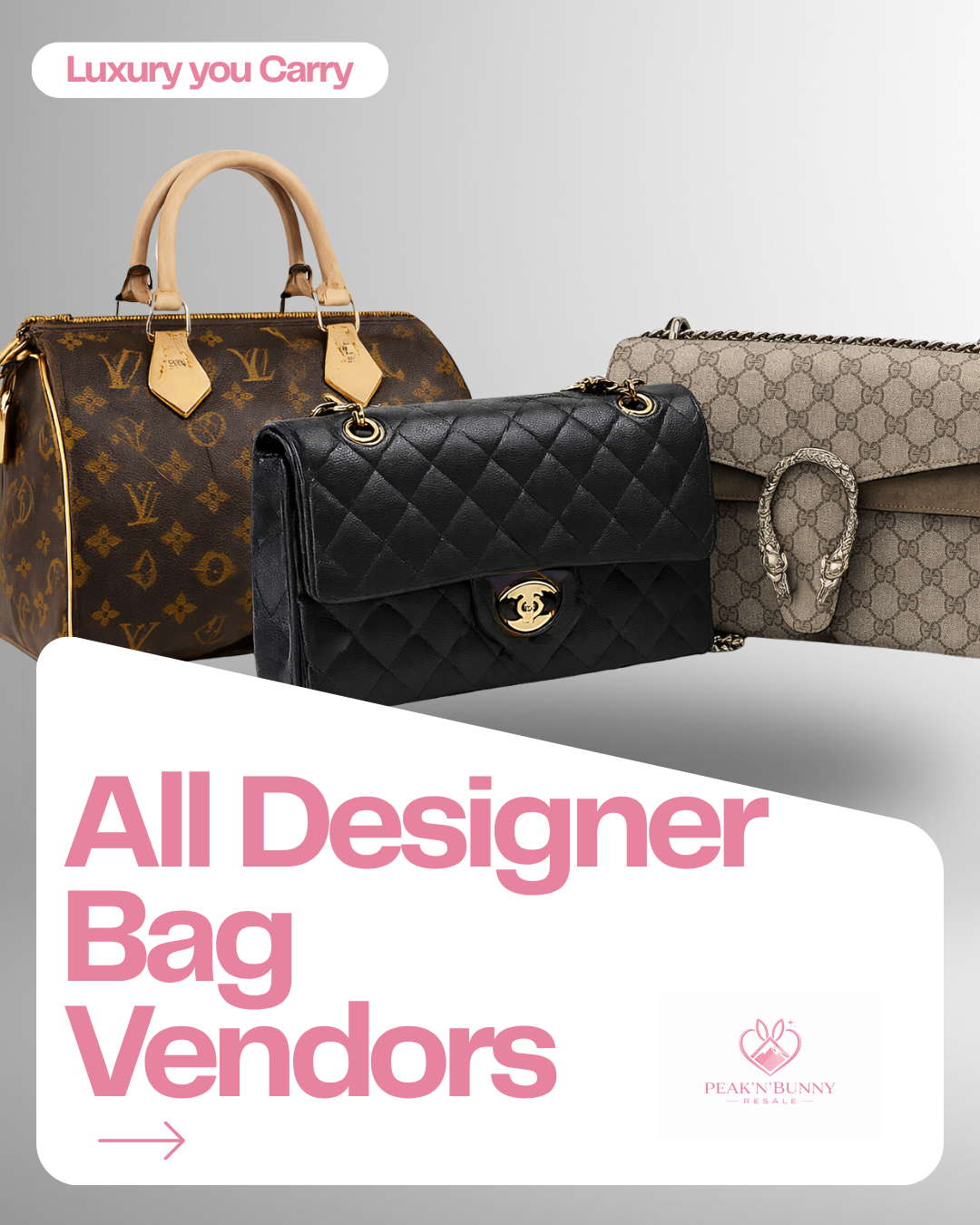 PeaknBunny x Designer-Taschen